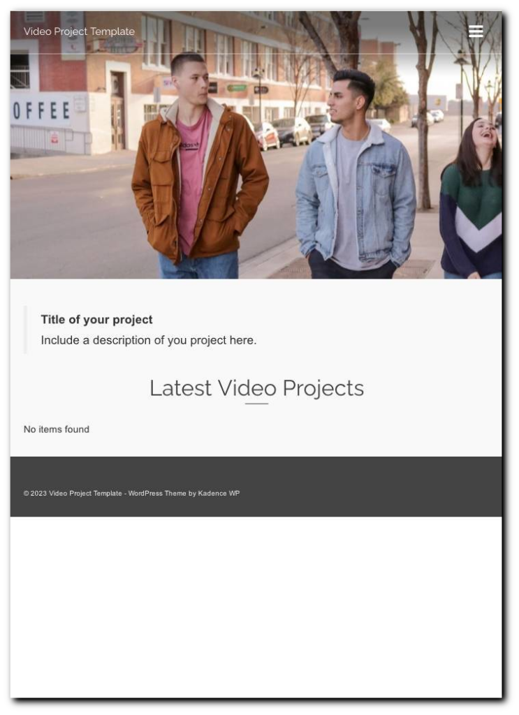 Preview for Video Template